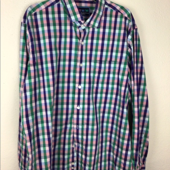 Charleston Threads plaid costal color button-upXXL - Picture 10 of 10